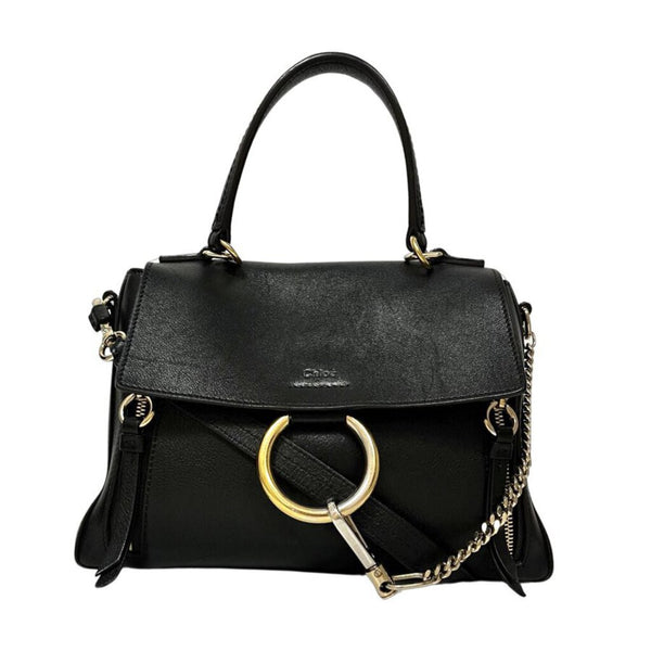 Chloé "Small Leather Faye Top-Handle Bag"