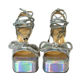 Mach & Mach "Double Bow Platform Sandal" - Size 37.5