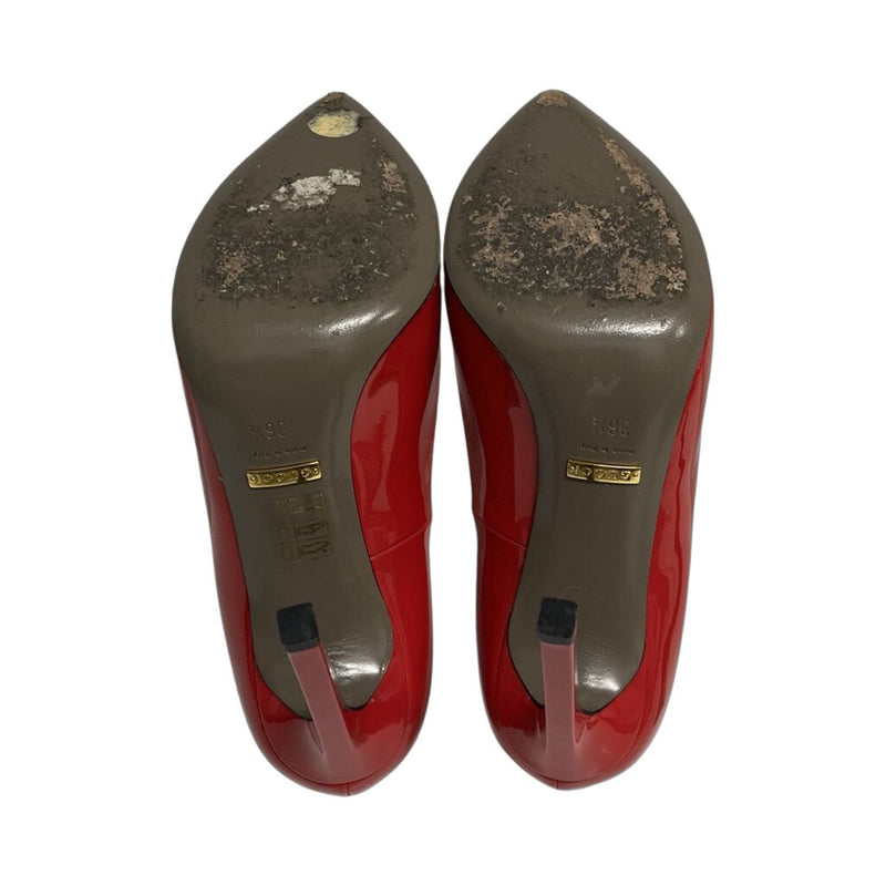 Gucci "Vernice Crystal' Heels - Size 36.5