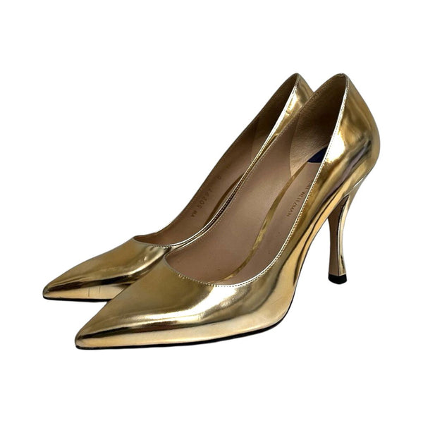 Stuart Weitzman Gold Heels - Size 8