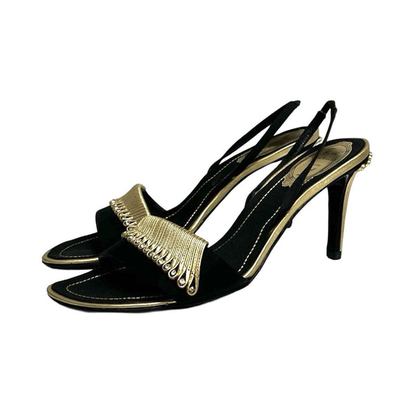 Rene Caovilla Crystal Embellished Sandals - Size 37.5