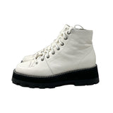 Jimmy Choo Crystal Embellished Combat Boots - Size 37.5