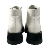 Jimmy Choo Crystal Embellished Combat Boots - Size 37.5