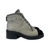 Chanel Cap-Toe Combat Boots - Size 38