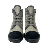 Chanel Cap-Toe Combat Boots - Size 38