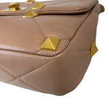 Valentino Large Roman Stud Leather Shoulder Bag
