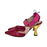 Fendi Pink "Colibrì" Slingback Heels - Size 37.5