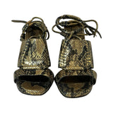 Lanvin Metallic Animal Print Heels - Size 37