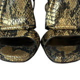 Lanvin Metallic Animal Print Heels - Size 37