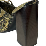 Lanvin Metallic Animal Print Heels - Size 37