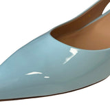 Santoni "Audrey Patent Kitten Slingback" Heels - Size 37.5