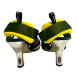 Fendi 85mm Colibri Beaded Slingbacks - Size 37