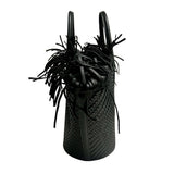 Michael Kors Collection "Sardinia Large Hand-Woven Leather Basket Tote Bag"