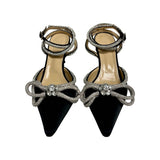 Mach & Mach "Double Bow" Kitten Heels - Size 40.5