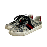 Gucci "Ace Monogram Low-Top" Sneakers - Size 39.5