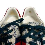 Gucci "Ace Monogram Low-Top" Sneakers - Size 39.5
