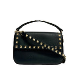 Valentino "Rockstud Grainy Calfskin Pouch" Bag