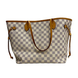 Louis Vuitton "Neverfull MM Damier Azur" Tote Bag