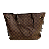 Louis Vuitton "Neverfull MM Damier Ebene" Tote Bag