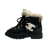 Chanel "Interlocking CC Logo Combat" Boots - Size 39