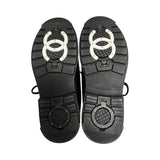 Chanel "Interlocking CC Logo Combat" Boots - Size 39