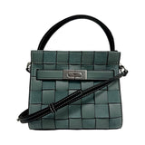 Tory Burch "Lee Radziwill Woven Petite Double Bag"