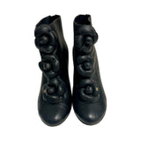 Chanel Camellia Cap Toe Booties - Size 38.5