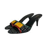 Fendi "Zucca FF Logo" Mules - Size 38