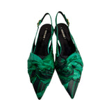 Roberto Cavalli "Le Pettegole" Slingback Flats - Size 41