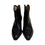 Isabel Marant "Darizo Leather Western Ankle Boots" - Size 38