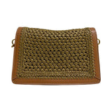 Tod's Raffia T-Logo Shoulder Bag