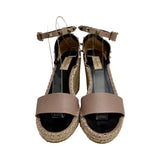 Valentino "Rockstud Double Espadille Wedge Sandals" - Size 38