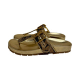 Prada Metallic Buckle Thong Sandals - Size 35.5 (Run Big)