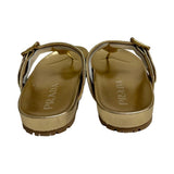 Prada Metallic Buckle Thong Sandals - Size 35.5 (Run Big)