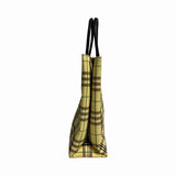 Burberry Vintage Yellow Check Tote Handbag