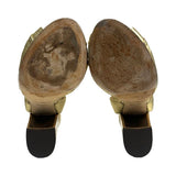 Dolce & Gabbana "Gold Roman Coin Heel Sandals" - Size 36