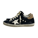 Golden Goose Navy "Superstar" Low-Top Sneakers - Size 38