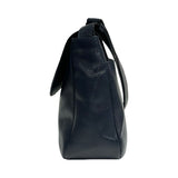 Bottega Veneta Vintage Navy Leather Shoulder Bag