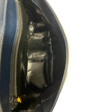 Bottega Veneta Vintage Navy Leather Shoulder Bag