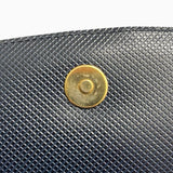 Bottega Veneta Vintage Navy Leather Shoulder Bag