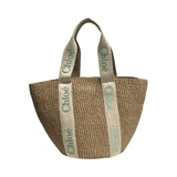 Chloe "Large Woody Basket Tote" Bag
