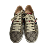 Gucci "Ace GG Supreme Low-Top" Sneakers - Size 38
