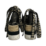 Stella McCartney "Gaia Organic Canvas Espadrille Sandals" - Size 37