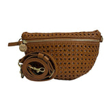 Clare V. "Petite Woven Leather Belt Bag"