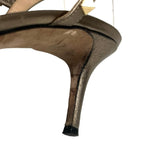 Valentino Bronze Rockstud Heels - Size 38