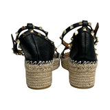 Valentino "Rockstud Espadrille Platform Wedges" - Size 37