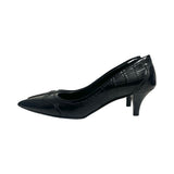 Prada Croc-Embossed Leather Kitten Heels - Size 36.5
