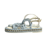 Chanel Chain-Link Accent Espadrilles - Size 39