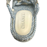 Chanel Chain-Link Accent Espadrilles - Size 39