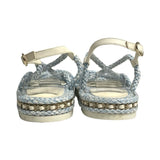 Chanel Chain-Link Accent Espadrilles - Size 39